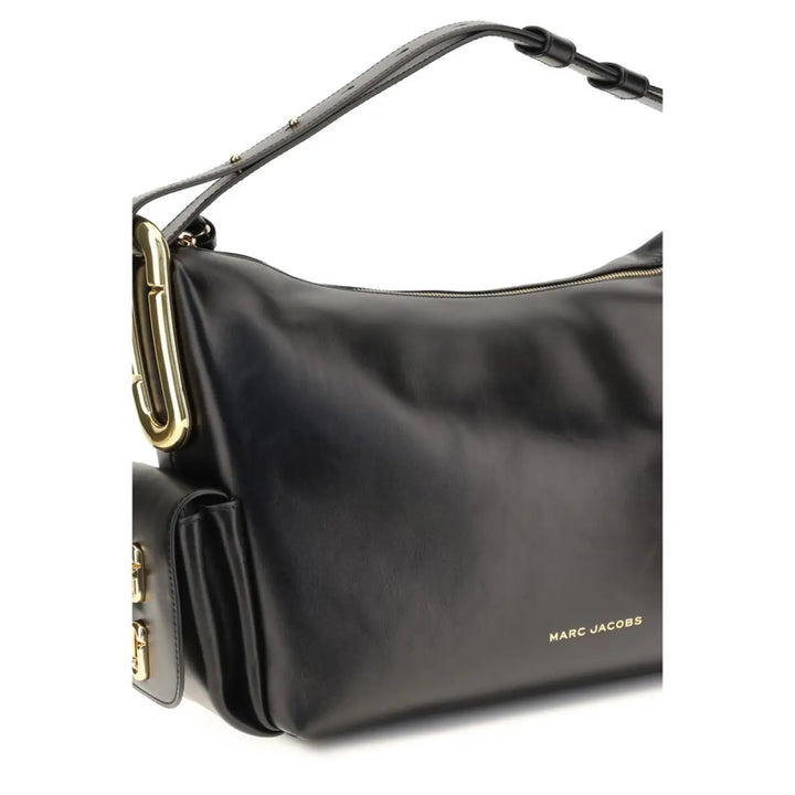 Marc Jacobs Black Calf Leather Bos Taurus Shoulder Bag