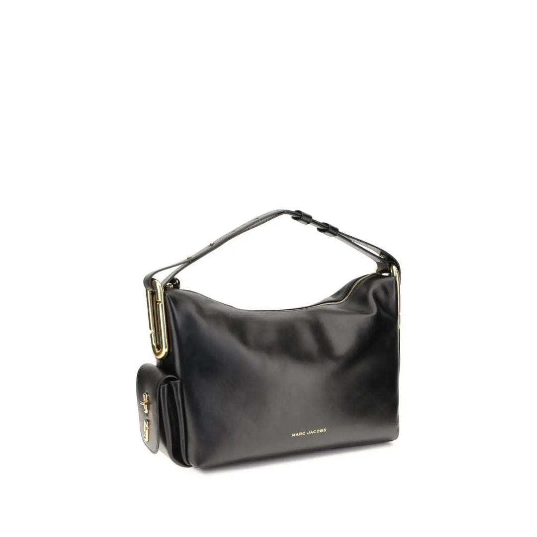 Marc Jacobs Black Calf Leather Bos Taurus Shoulder Bag