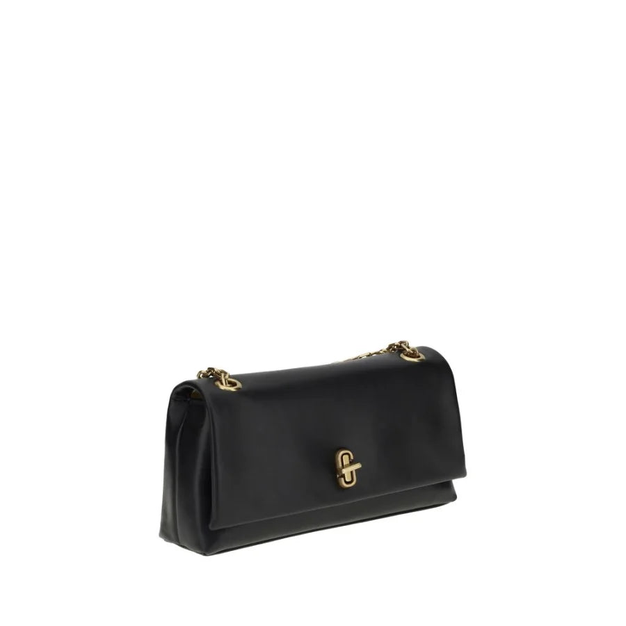 Marc Jacobs Black Calf Leather Bos Taurus Shoulder Bag
