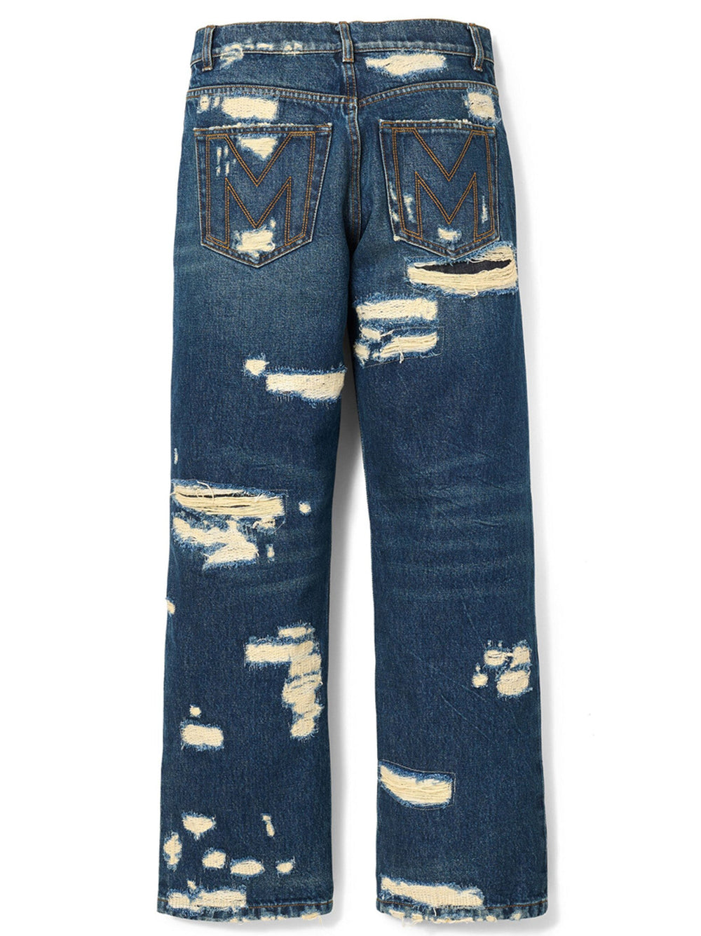 Marc Jacobs Blue Cotton Straight-leg Jeans