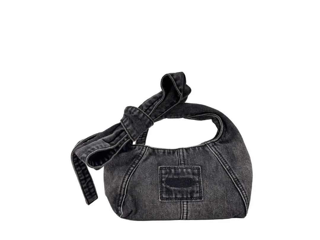 Marc Jacobs the Bow Denim Sack Bag Purse