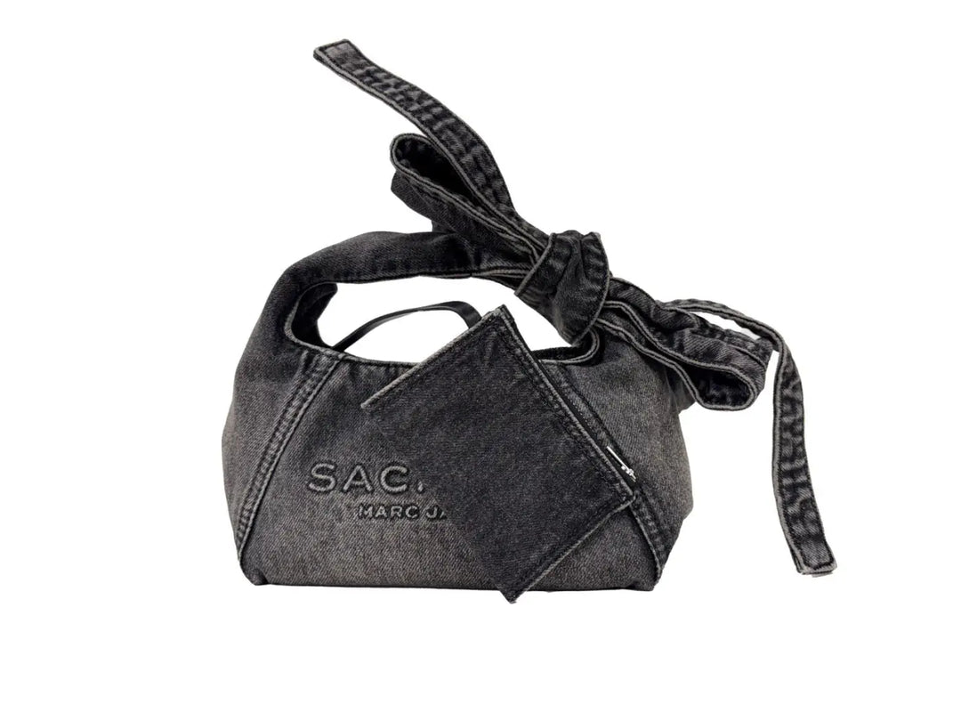 Marc Jacobs the Bow Denim Sack Bag Purse