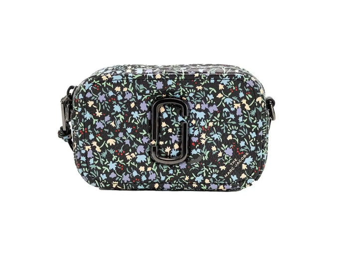 Marc Jacobs the Mini Floral Snapshot Printed Leather Crossbody Bag Purse