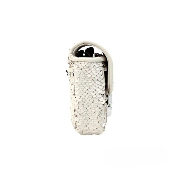 Marc Jacobs the Mini j Shoulder Bag Cream Sequined Crossbody