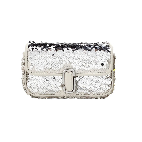 Marc Jacobs - The Mini J Shoulder Bag Cream Sequined Crossbody