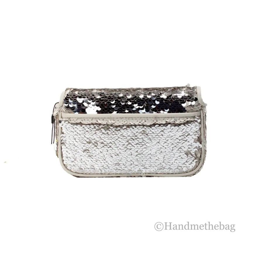 Marc Jacobs The Mini J Shoulder Bag Cream Sequined Crossbody