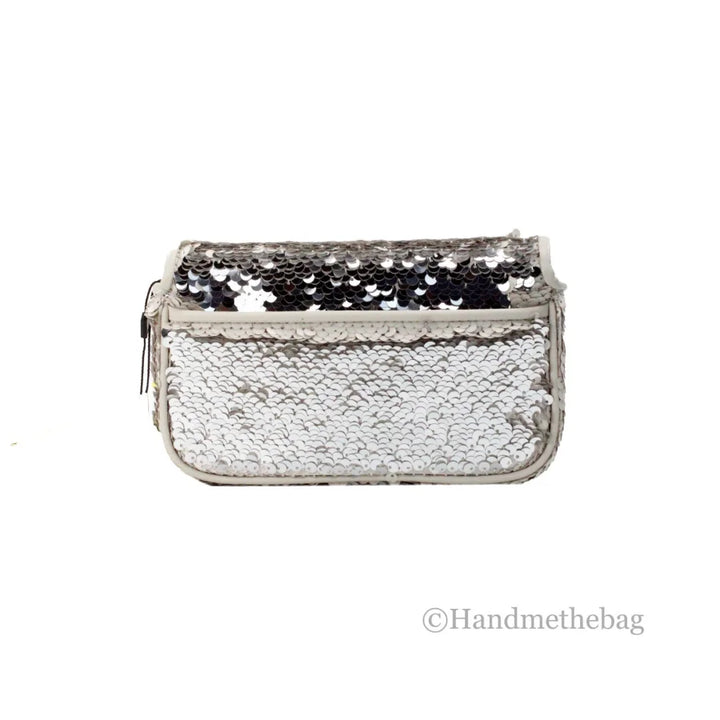 Marc Jacobs The Mini J Shoulder Bag Cream Sequined Crossbody