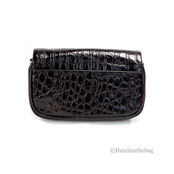 Marc Jacobs The Mini Shoulder Bag Black Embossed Leather Crossbody