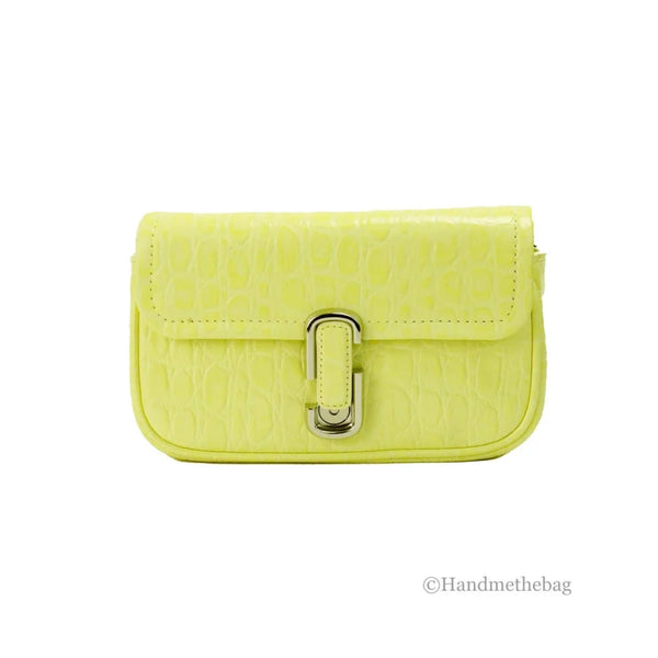Marc Jacobs - The Mini Shoulder Bag Yellow Embossed Leather Crossbody