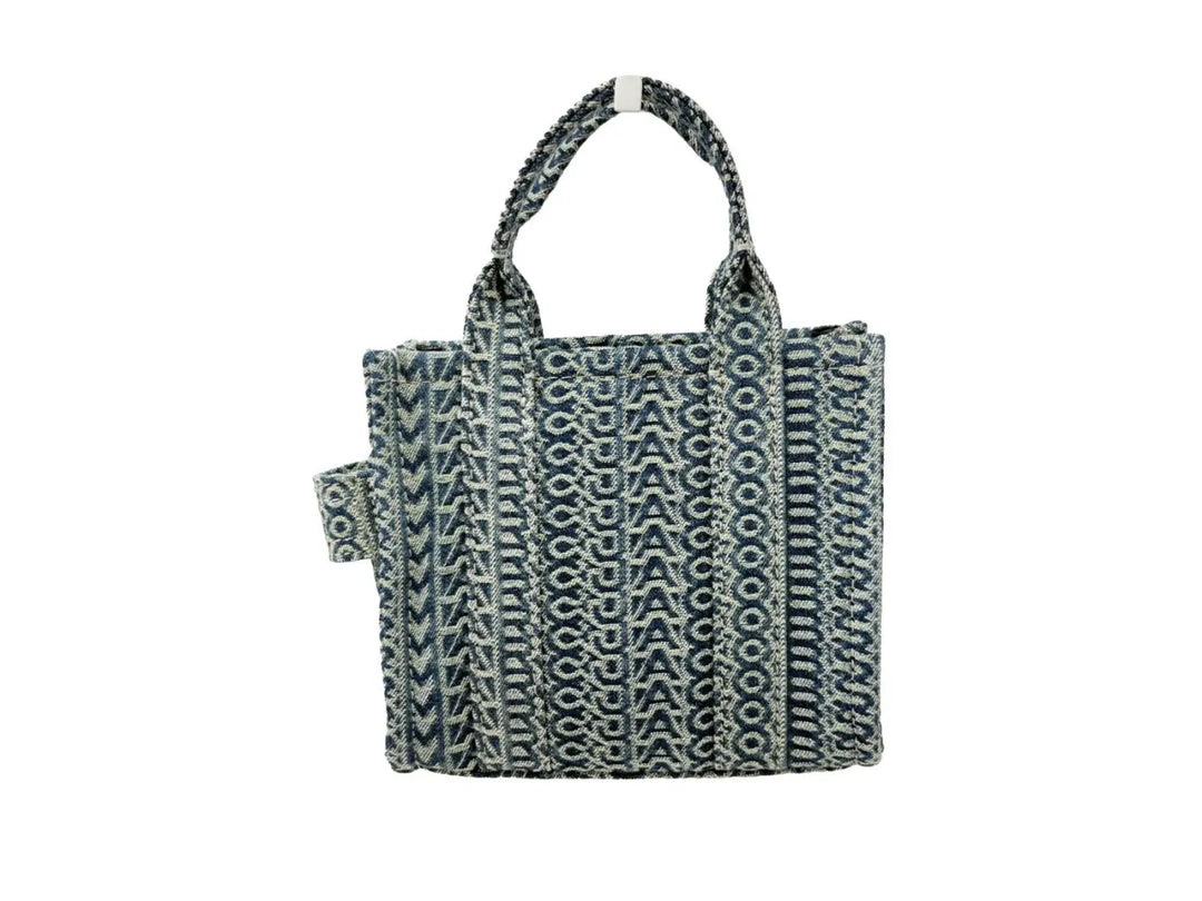 Marc Jacobs the Monogram Mini Tote Canvas Crossbody Bag