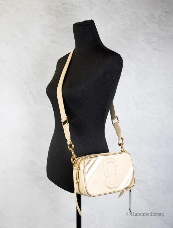 Marc Jacobs - The Moto Shot 21 Curds Leather Camera Crossbody Purse Bag