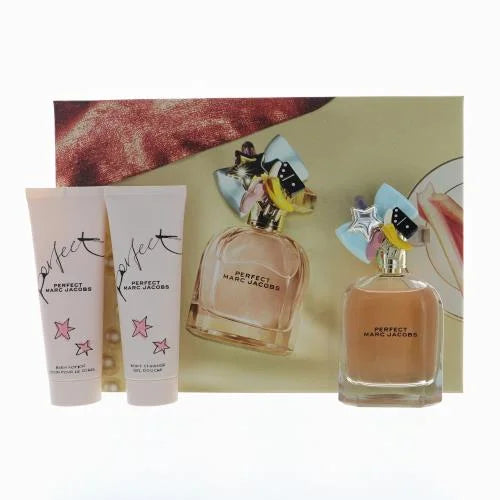 Marc Jacobs Perfect 3 Piece Gift Set for Women Eau De Parfum and Lotion Women’s Sets