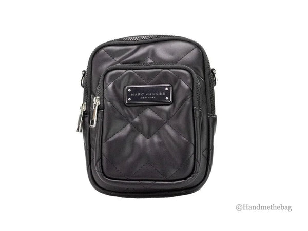 Marc Jacobs - Pillow Small Black Quilted Smooth Leather Crossbody Handbag Purse