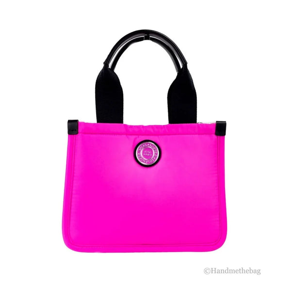Marc Jacobs - Small Neon Fuchsia Nylon Fabric Tote Convertible Bag Purse
