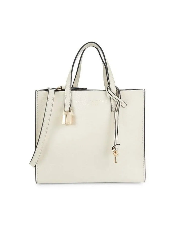 Marc Jacobs Women’S Mini Pebbled Tote - Marshmallow