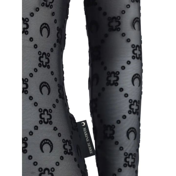 Marine Serre Black Polyamide Pattern Shirt