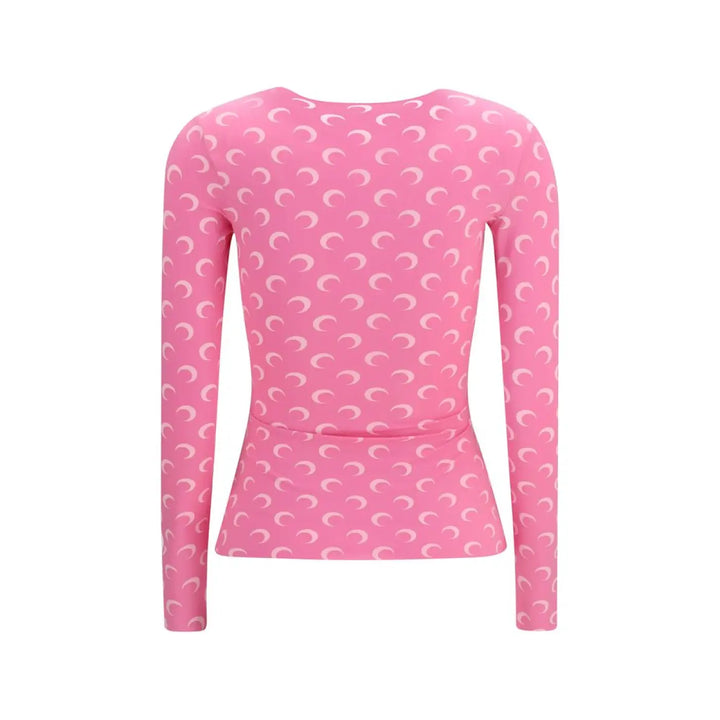 Marine Serre Multicolor Polyamide Long Sleeve T-Shirt