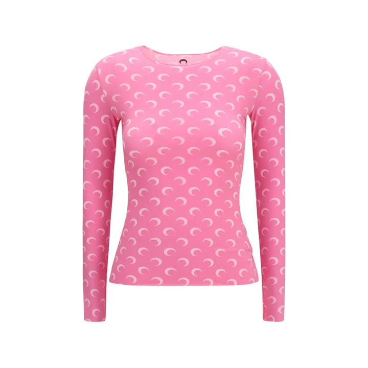 Marine Serre Multicolor Polyamide Long Sleeve T-Shirt
