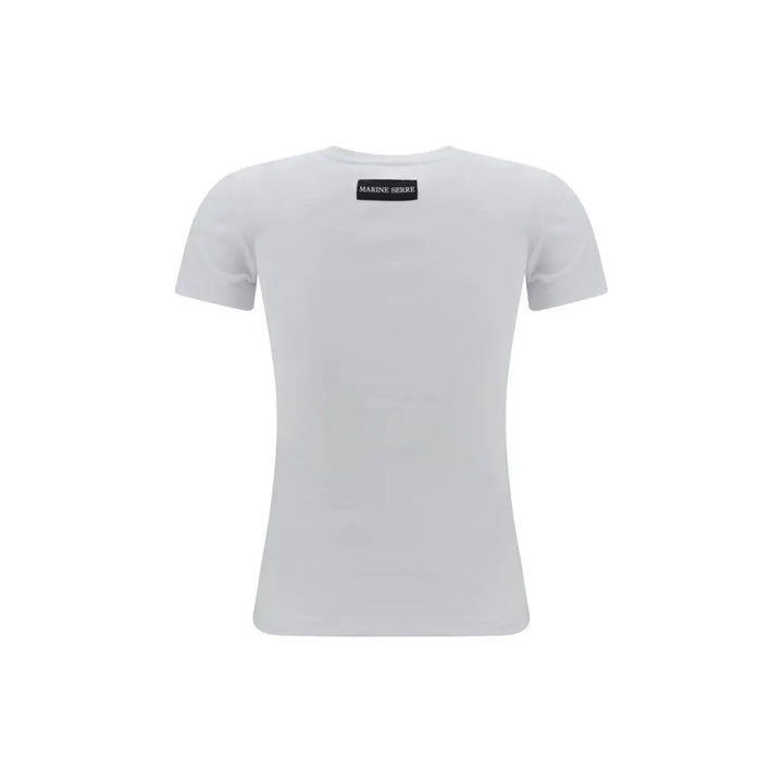 Marine Serre White Cotton T-shirt