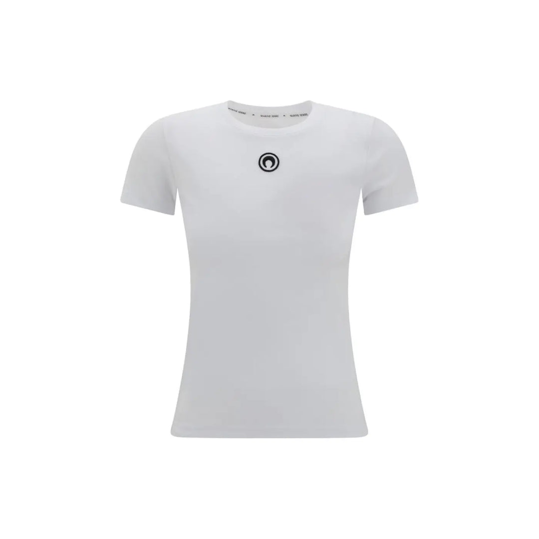 Marine Serre White Cotton T-shirt