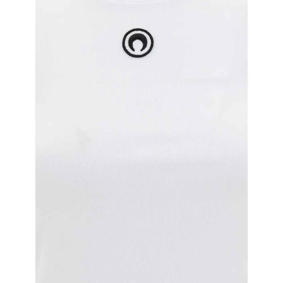 Marine Serre White Cotton T-shirt