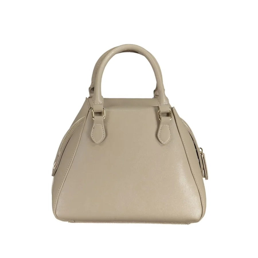 Mario Valentino Beige Polyurethane Women Handbag