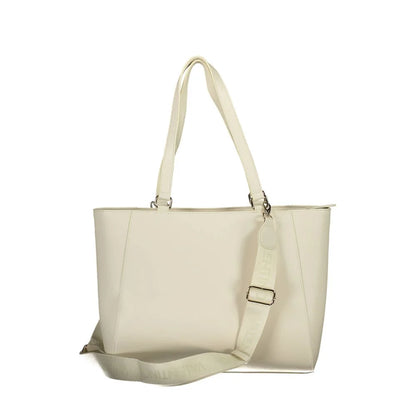Mario Valentino Beige Polyurethane Women Handbag