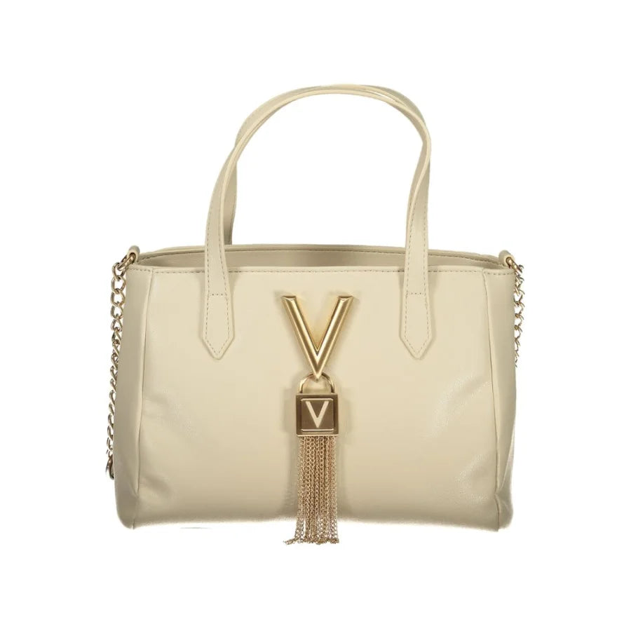 Mario Valentino Beige Polyurethane Women Handbag