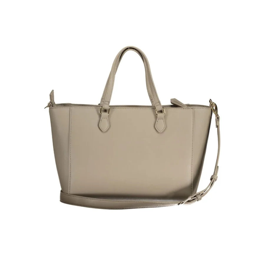 Mario Valentino Beige Polyurethane Women Handbag