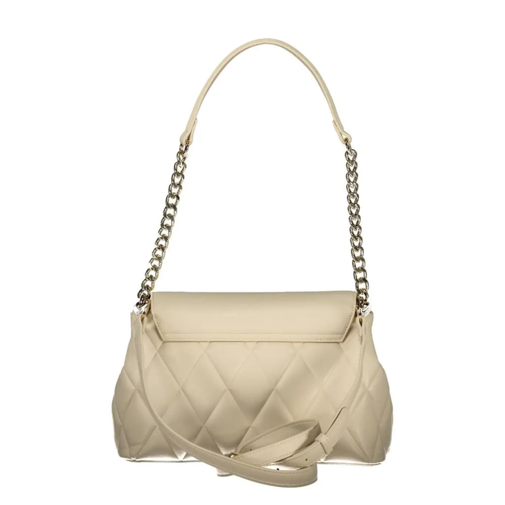 Mario Valentino - Beige Polyurethane Women Shoulder Bag