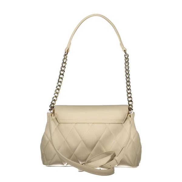 Mario Valentino - Beige Polyurethane Women Shoulder Bag