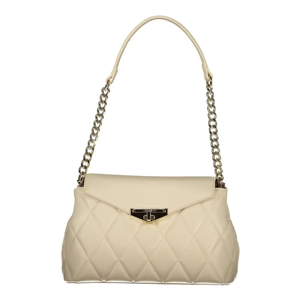 Mario Valentino - Beige Polyurethane Women Shoulder Bag
