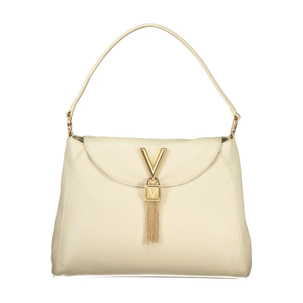 Mario Valentino Beige Polyurethane Women Shoulder Bag