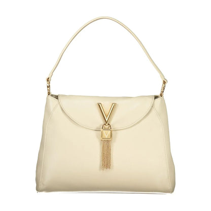 Mario Valentino Beige Polyurethane Women Shoulder Bag