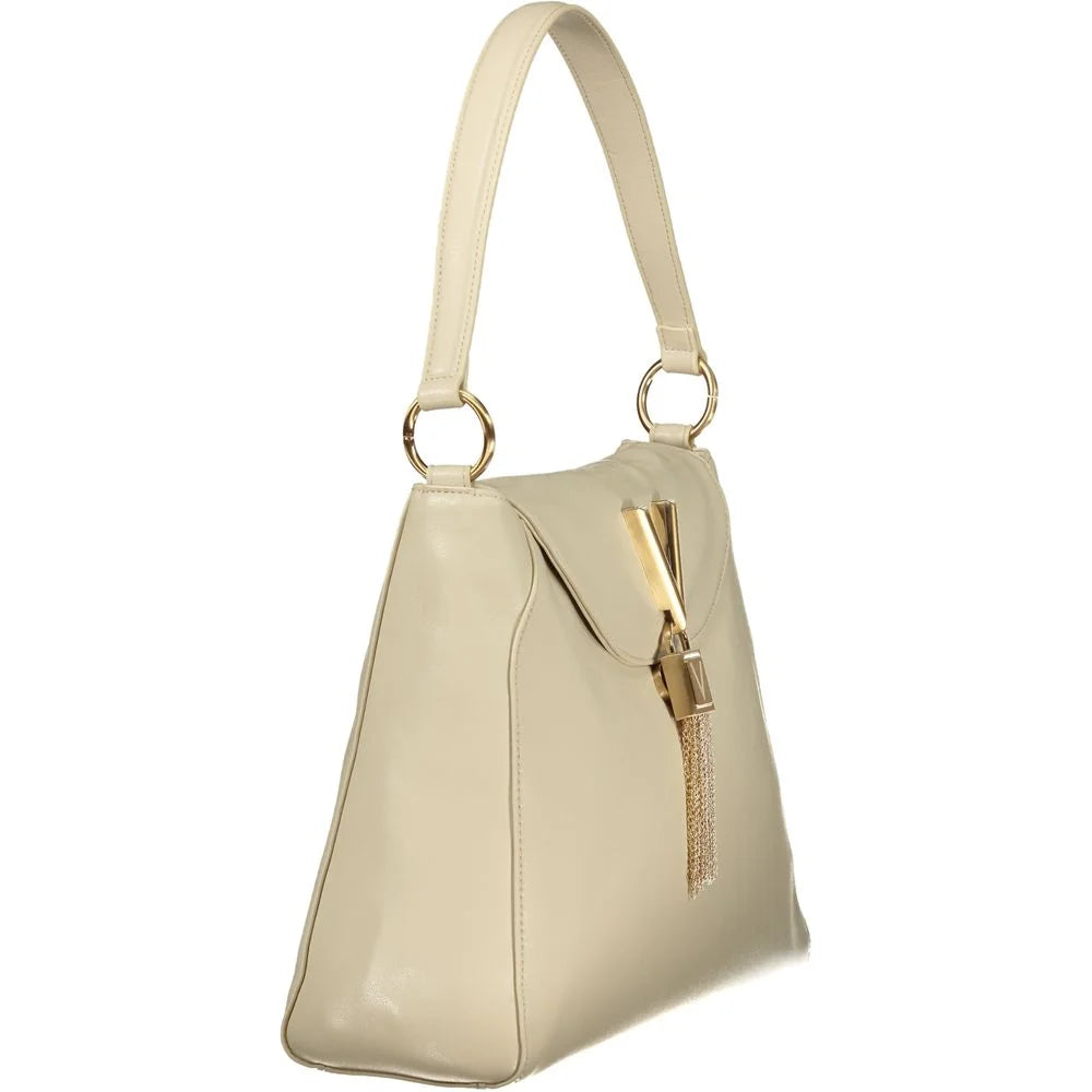 Mario Valentino Beige Polyurethane Women Shoulder Bag