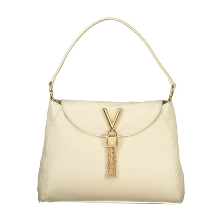 Mario Valentino Beige Polyurethane Women Shoulder Bag