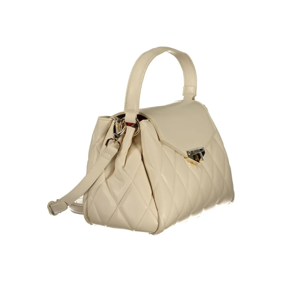 Mario Valentino Beige Polyurethane Women’s Handbag