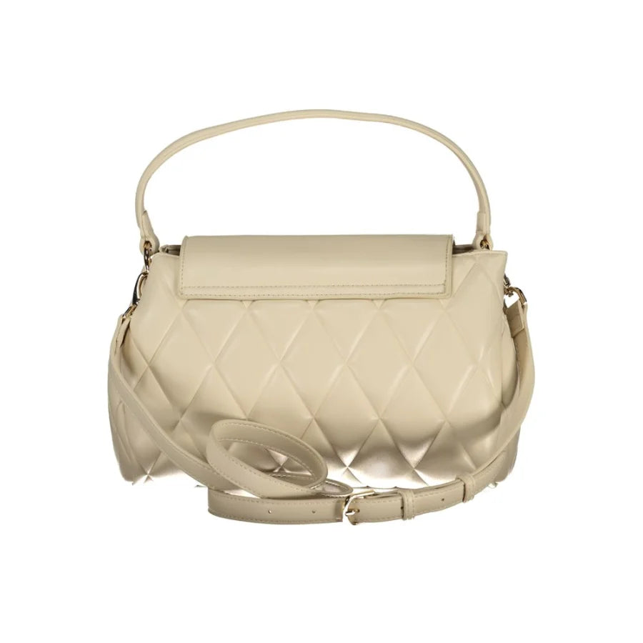 Mario Valentino Beige Polyurethane Women’s Handbag