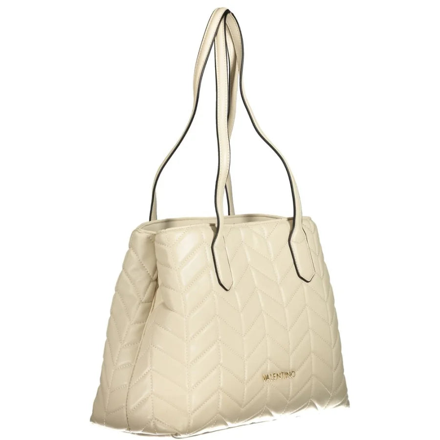 Mario Valentino Beige Polyurethane Women’s Handbag