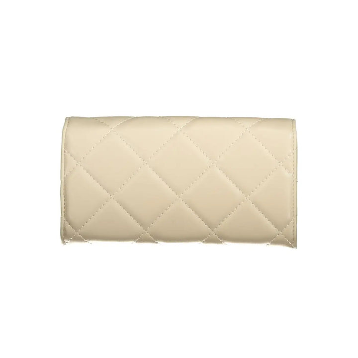 Mario Valentino Beige Polyurethane Women’s Wallet