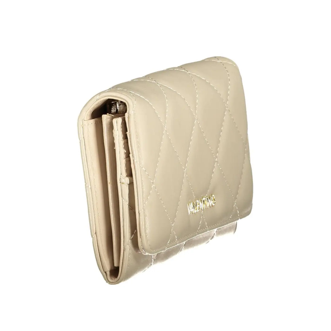 Mario Valentino Beige Polyurethane Women’s Wallet