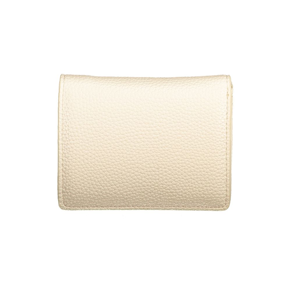 Mario Valentino Beige Polyurethane Women’s Wallet