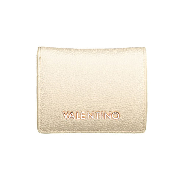 Mario Valentino Beige Polyurethane Women’s Wallet