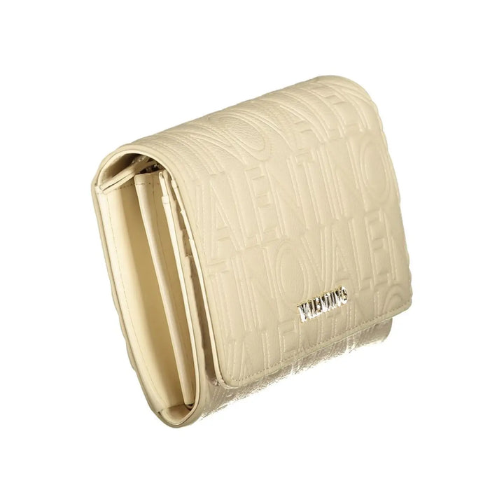 Mario Valentino Beige Polyurethane Women’s Wallet