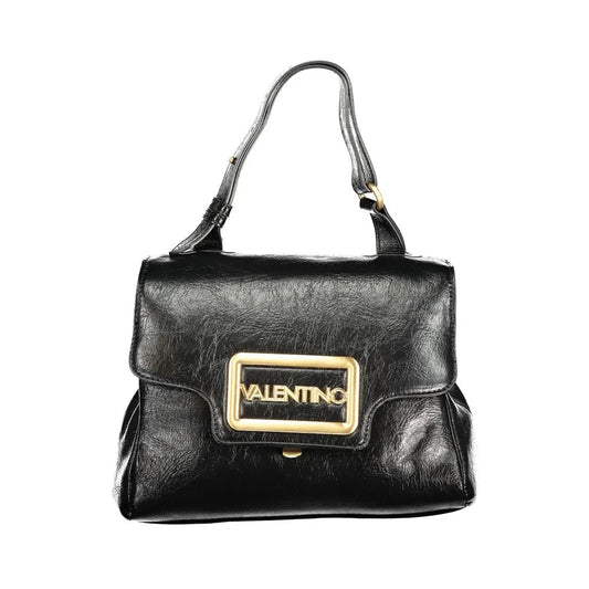 Mario Valentino Black Polyethylene Handbag for Effortless Chic Style