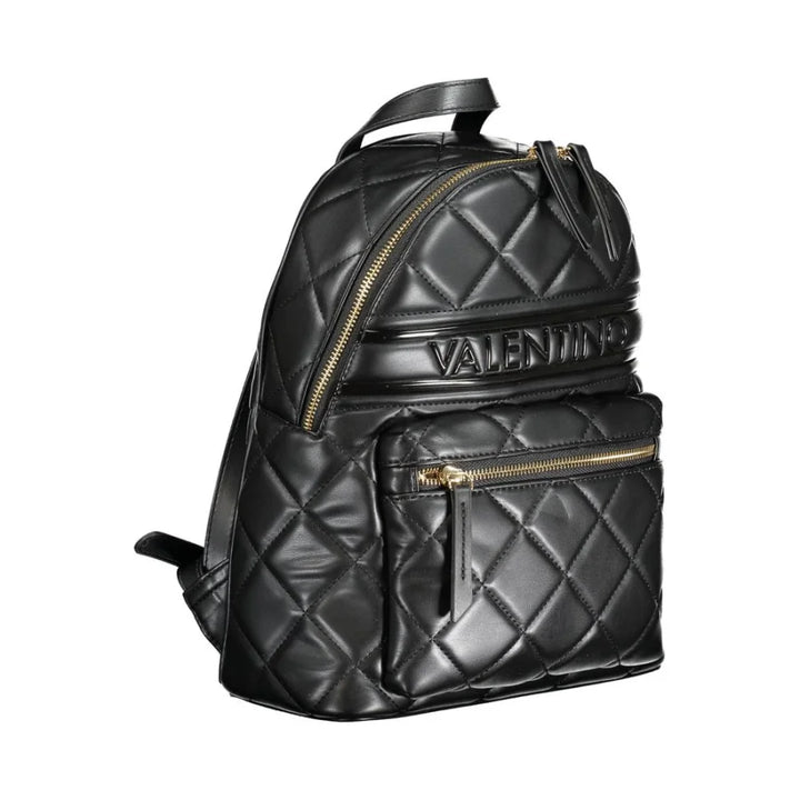 Mario Valentino Black Polyurethane Women Backpack