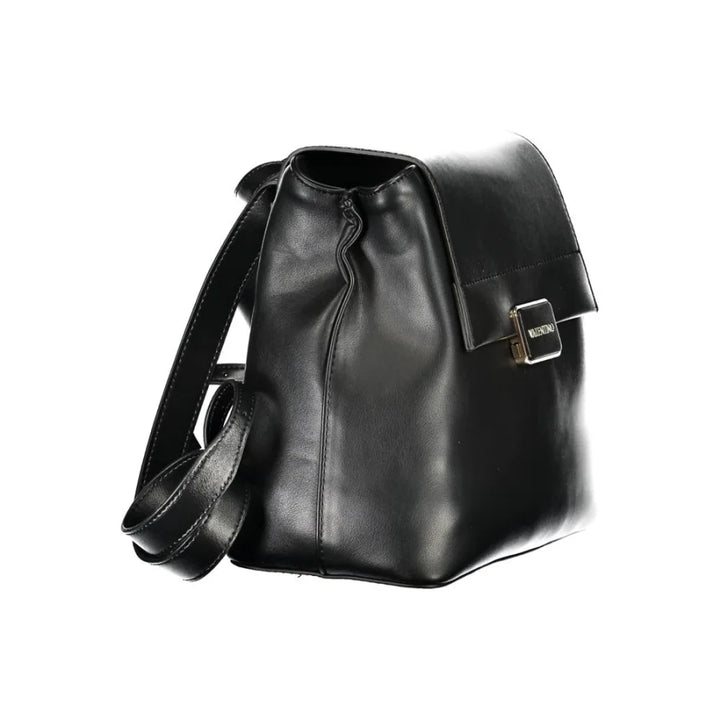 Mario Valentino Black Polyurethane Women Backpack