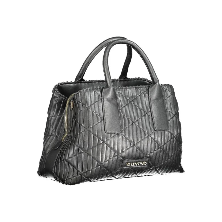 Mario Valentino Black Polyurethane Women Handbag