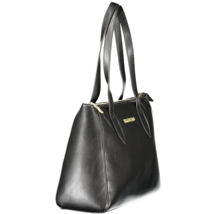 Mario Valentino Black Polyurethane Women Handbag