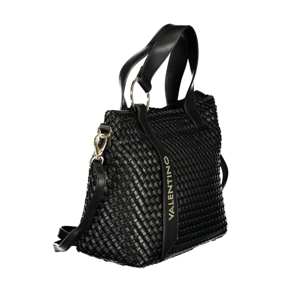 Mario Valentino Black Polyurethane Women Handbag